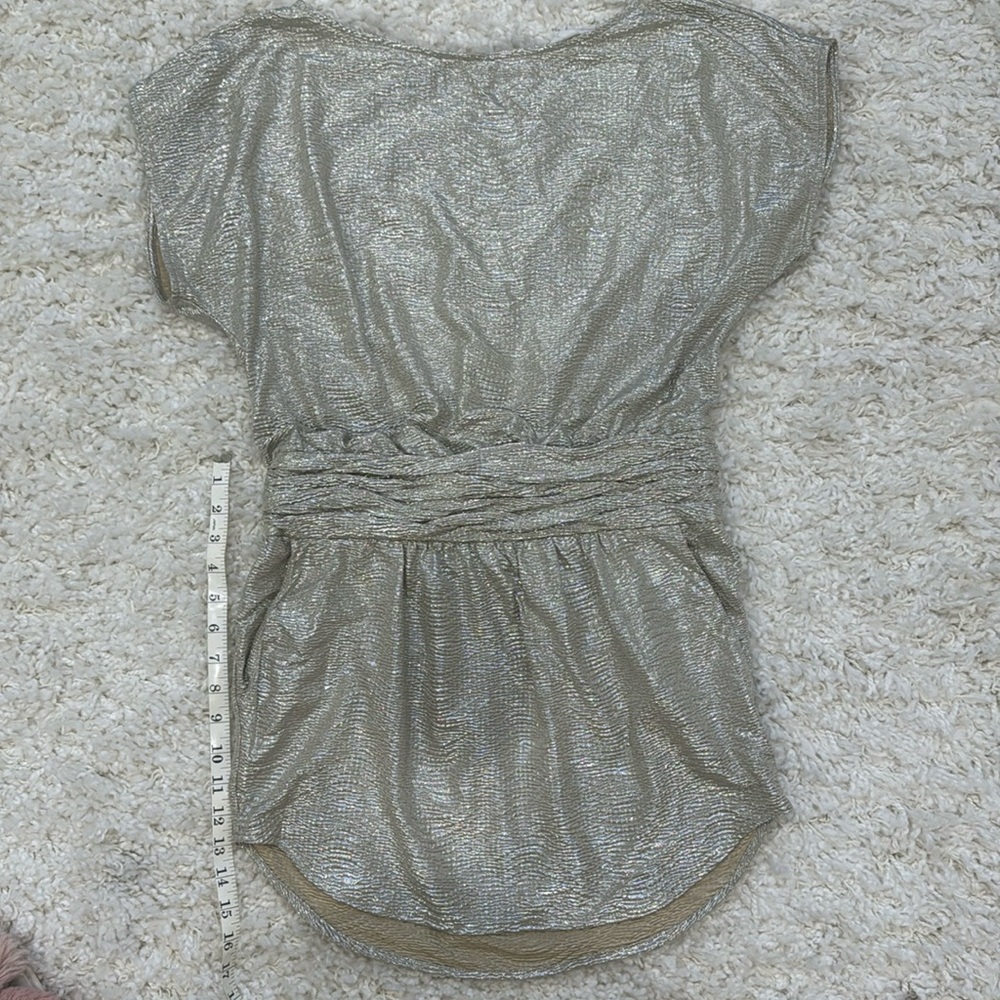 Gold shimmer cocktail dress